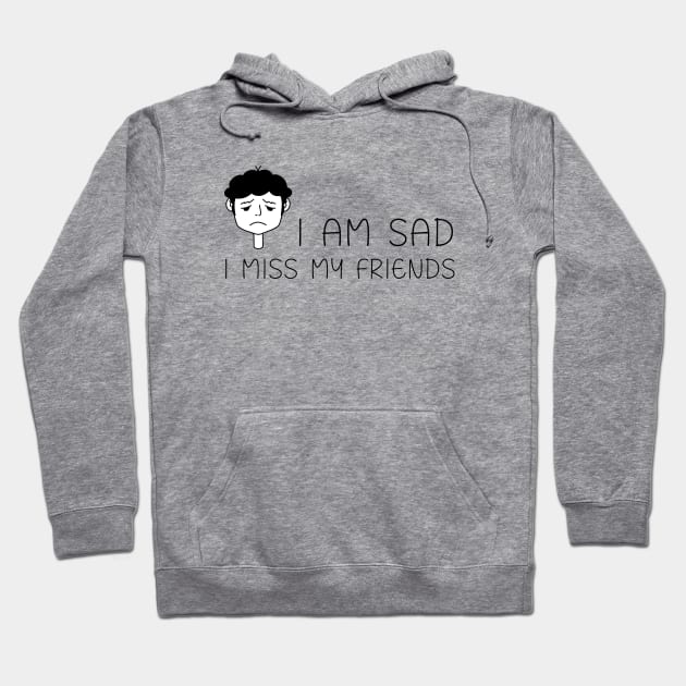 I am sad I miss my friends Hoodie by REAGGNER